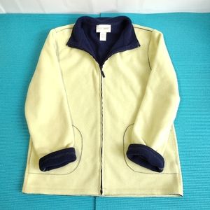 Sport Savvy Women's Lime/Navy Fleece Sport Jacket Size S